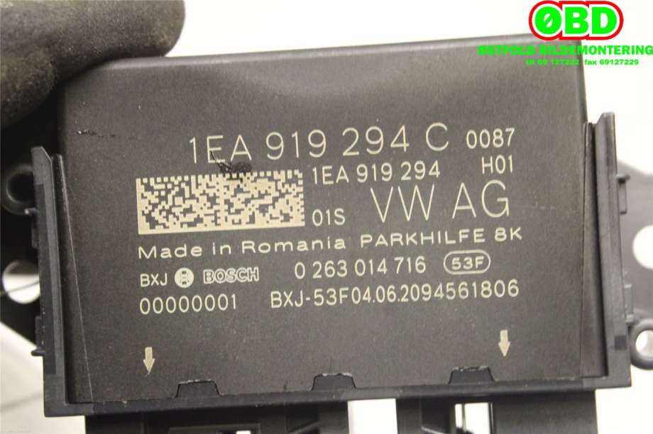 Styreenhet parkering til VW ID.3 2020-->>  (VOLKSWAGEN|1EA 919 294 B||1EA919294C)