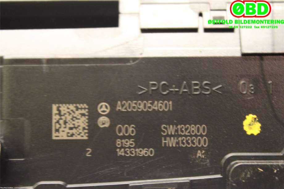 Bilstereo diverse til Mercedes GLC 2015-2022 (X253) (X253) (MERCEDES|A 205 905 46 01||2059054601)