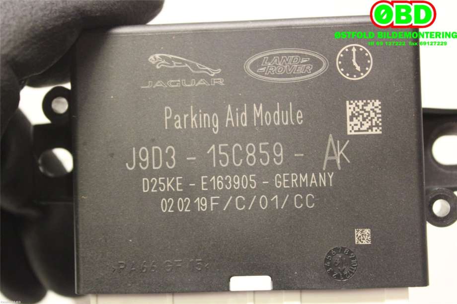 Styreenhet parkering til Jaguar I-PACE 2018-->>  (JAGUAR|T4K3893||J9D315C859AK)