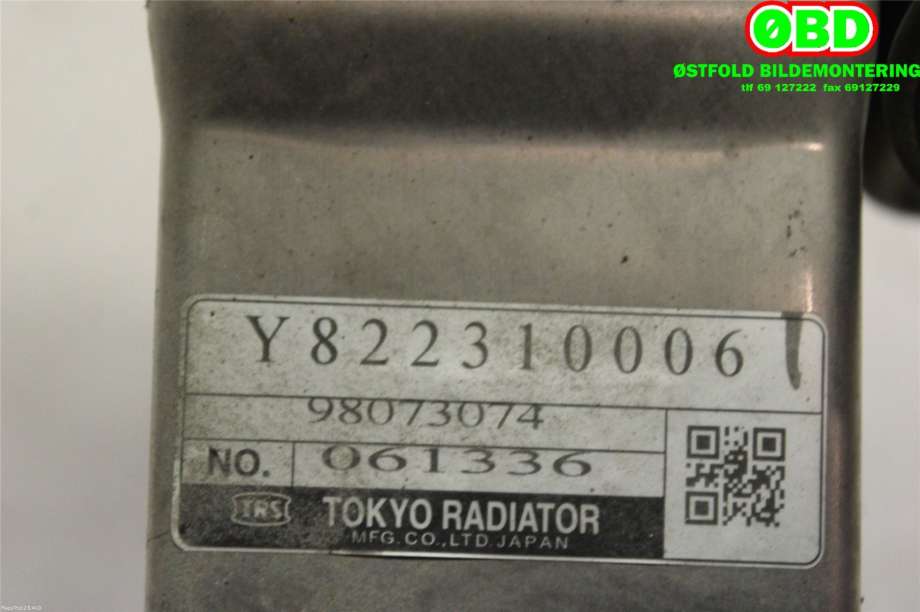 EGR-kjøler til Opel Astra J 2010-2015  (OPEL|98073074|851019)