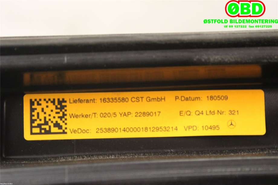 Takrails til Mercedes GLC 2015-2022 (X253) (X253) (MERCEDES|A 253 890 14 00||2538901400)