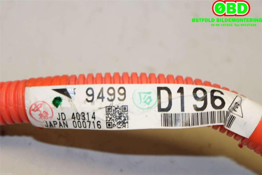 Kabel høy volt (HV) hybrid til Mitsubishi Outlander 2012-2015 (Type III, Fase 1) (MITSUBISHI|9499D196|)