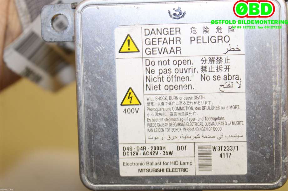 Styreenhet xenon/ballast til Mitsubishi Outlander 2012-2015 (Type III, Fase 1)  (MITSUBISHI|8301C463|W3T23371|)