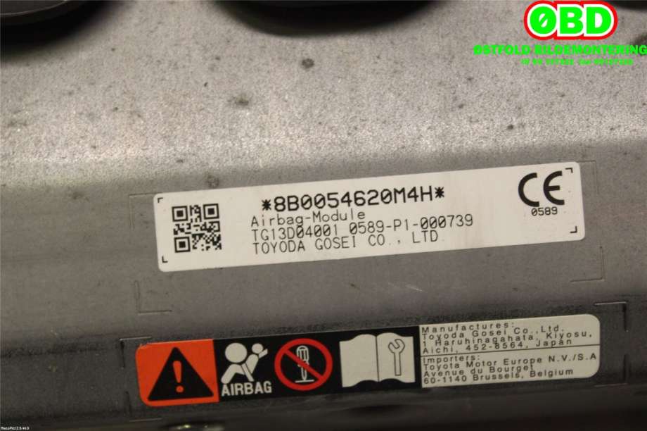 Airbag kne til Toyota Camry 2019-->> (TOYOTA|7390033120C0|)