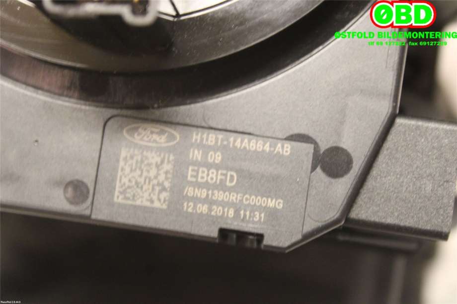 Airbag slepering til Ford Fiesta 2017-->> (Type VII) (FORD FIESTA ST-LINE|2113279||H1BT14A664AB)