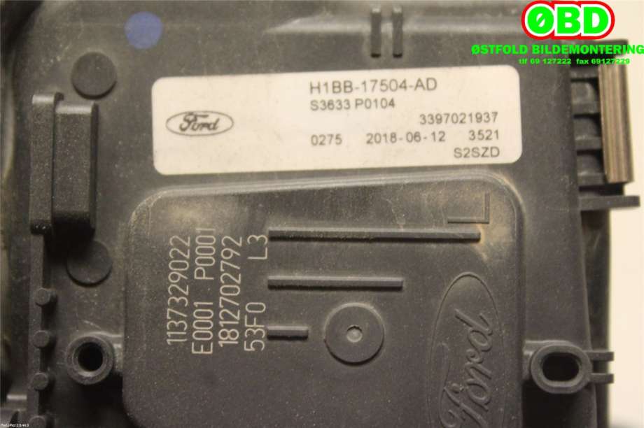 Viskeroverføring til Ford Fiesta 2017-->> (Type VII)  (FORD FIESTA ST-LINE|2090885||H1BB17504AD)