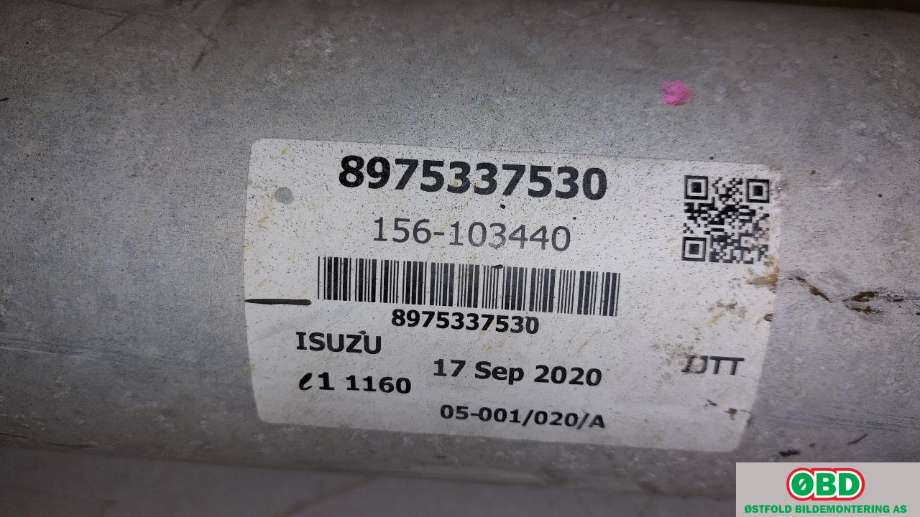 Mellomaksel til Isuzu D-Max 2021-->> (Type III)  (ISUZU|)