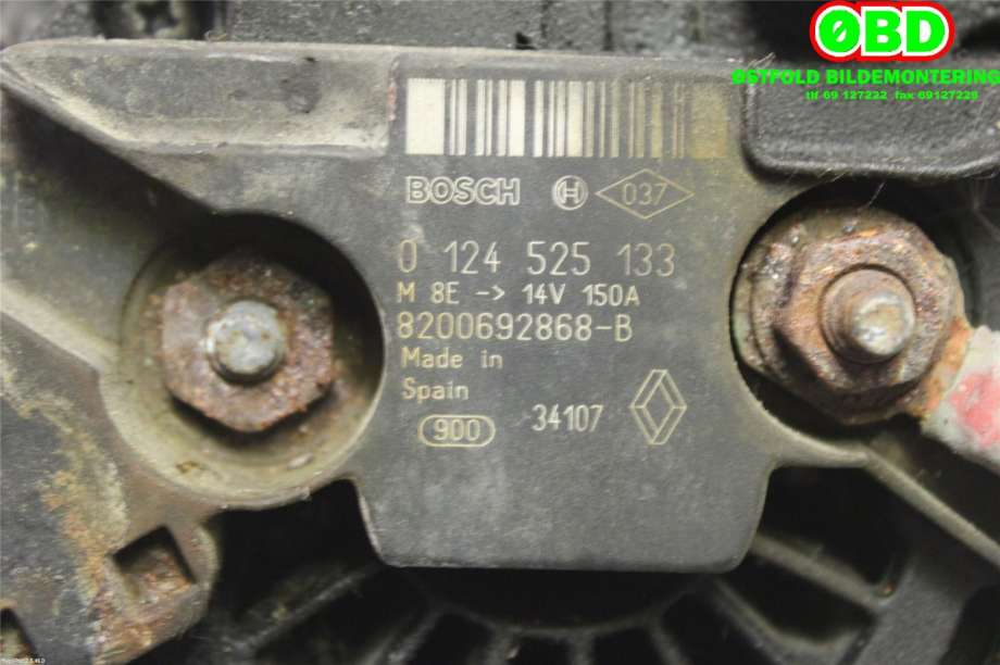 Dynamo til Nissan Primastar 2006-2014  (NISSAN|2310001Q0F|2310001Q0A|8200692868)