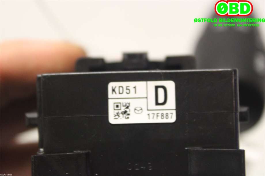 Bryter blink til Mazda 3 2013-2016 (Type III, Fase 1)  (MAZDA|KD5166122|)