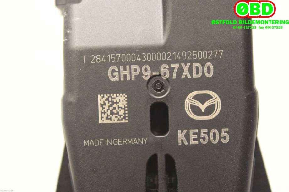 Sensor radar til Mazda 3 2013-2016 (Type III, Fase 1)  (MAZDA|GHP967XD0B||GHP967XD0)