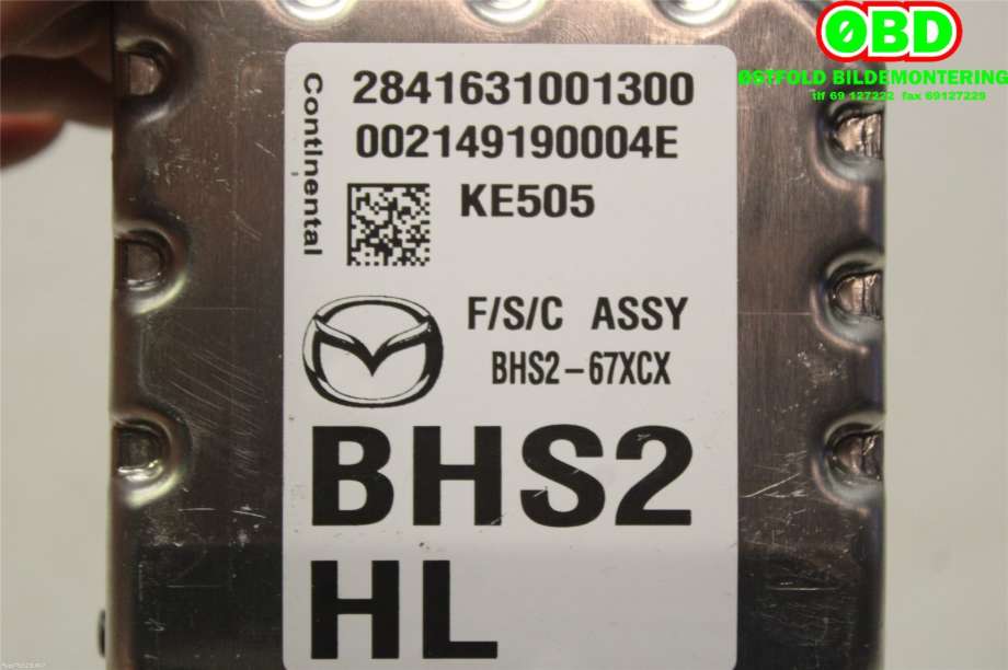 Kamera til Mazda 3 2013-2016 (Type III, Fase 1)  (MAZDA|BHS267XCX|)