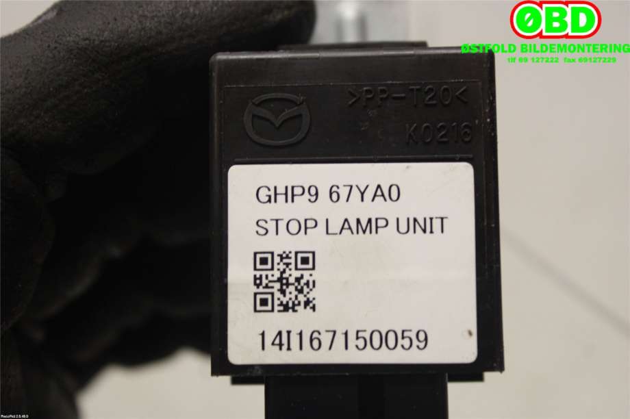 Styreenhet diverse til Mazda 3 2013-2016 (Type III, Fase 1)  (MAZDA|GHP967YA0|)