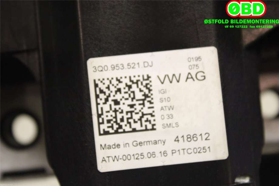 Bryter combi til VW Passat 2015-2019 (Fase 1) (B8) (B8) (VOLKSWAGEN|5Q0 953 502 M||3Q0953521DJ)