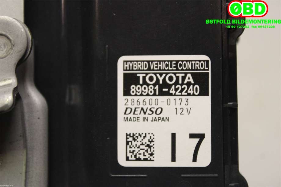 Styreenhet diverse til Toyota RAV4 2019-->> (Type V)  (TOYOTA|8998042270||8998142240)