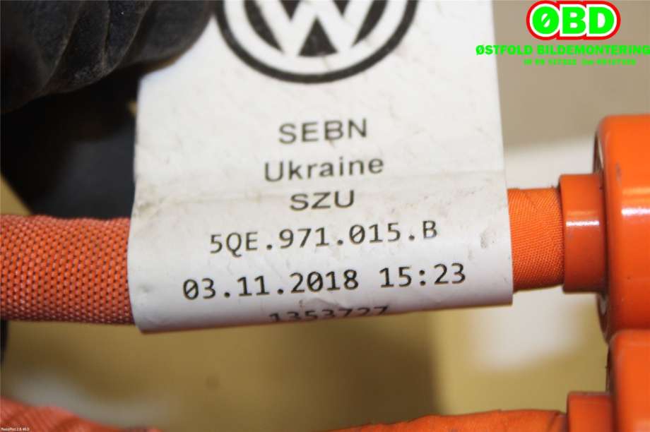 Ledningsnett til VW e-Golf 2017-2020 (Fase 2) (VOLKSWAGEN|5QE 971 015 B||5QE971015B)