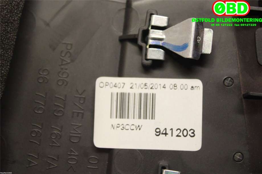 Diverse deler til Citroën C4, Picasso 2013-2018 (Type II)  (CITROEN|96779764ZD|98297918ZD|)