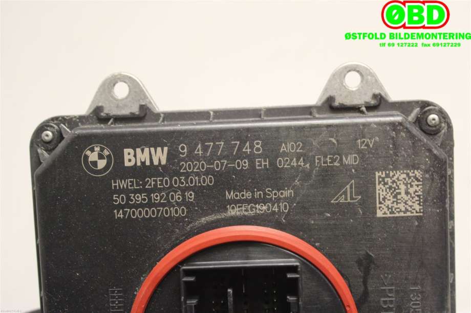 Styreenhet xenon/ballast til Mini Countryman 2017-2023 (F60) (F60) (MINI|63 11 7 429 125||9477748)