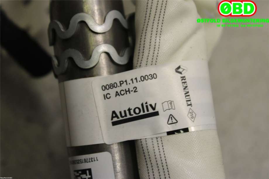 Airbag gardin venstre til Renault Megane 2016-->> Type IV (RENAULT|985P13017R|)