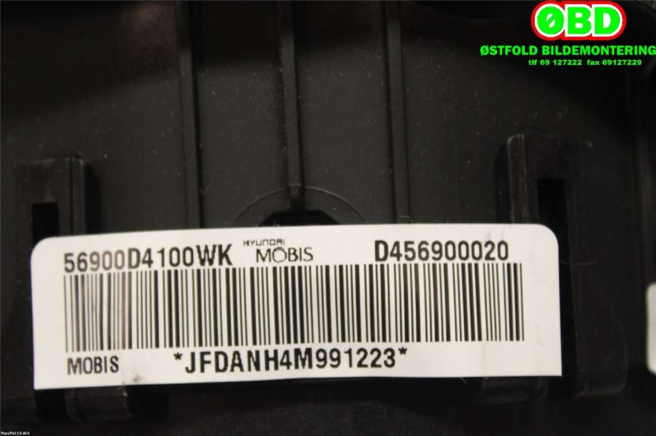 Airbag rattpute til Kia Optima 2017-2020  (KIA|56900D4100WK|)