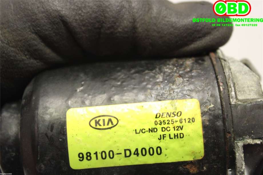 Viskermotor frontrute til Kia Optima 2017-2020 (KIA|98110D4000||98100D4000)