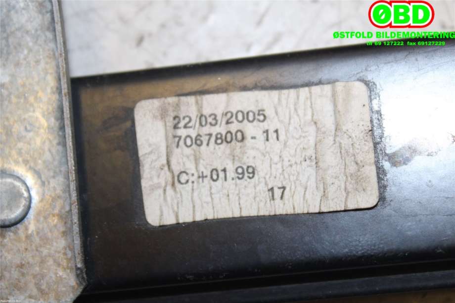 Ruteheis til BMW 1-Serie 2004-2011 (E81/E82/E87/E88) (E81/E82/E87/E88) (BMW|51 34 7 067 800||706780011)