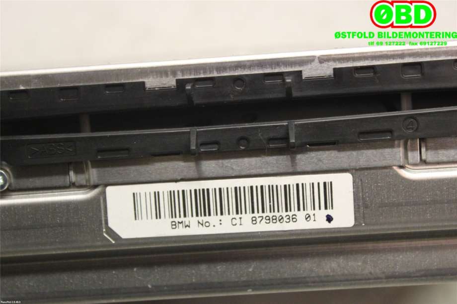 Bilstereo navigasjon til BMW X1 2015-2022 (F48) (F48) (BMW|65 12 5 A3B 4C1||8798036)