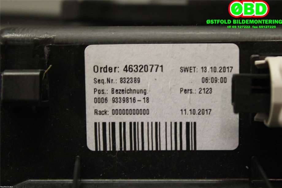 Hanskerom til BMW X1 2015-2022 (F48) (F48) (BMW|51166965758|)