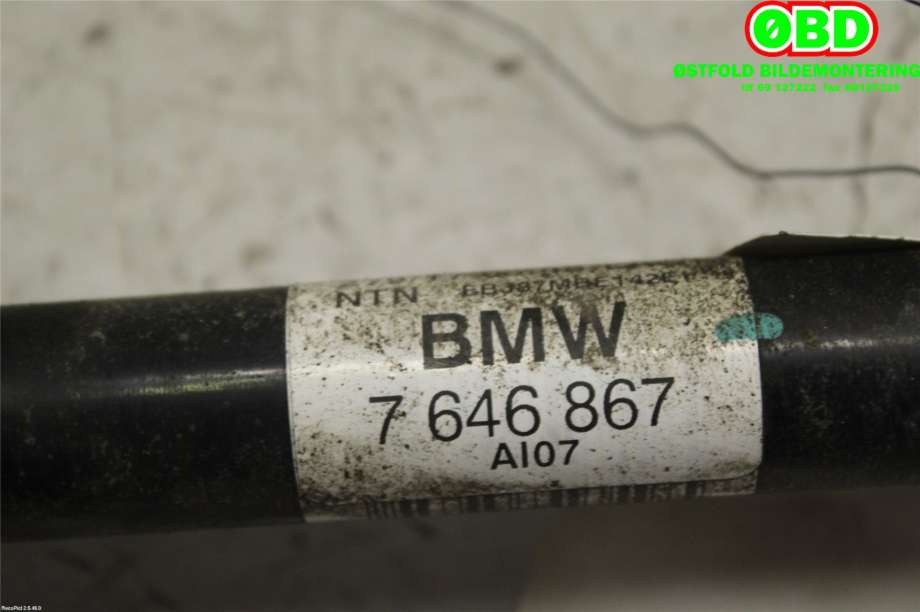 Drivaksel venstre bak til BMW X1 2015-2022 (F48) (F48) (BMW|33207646867||7646867)