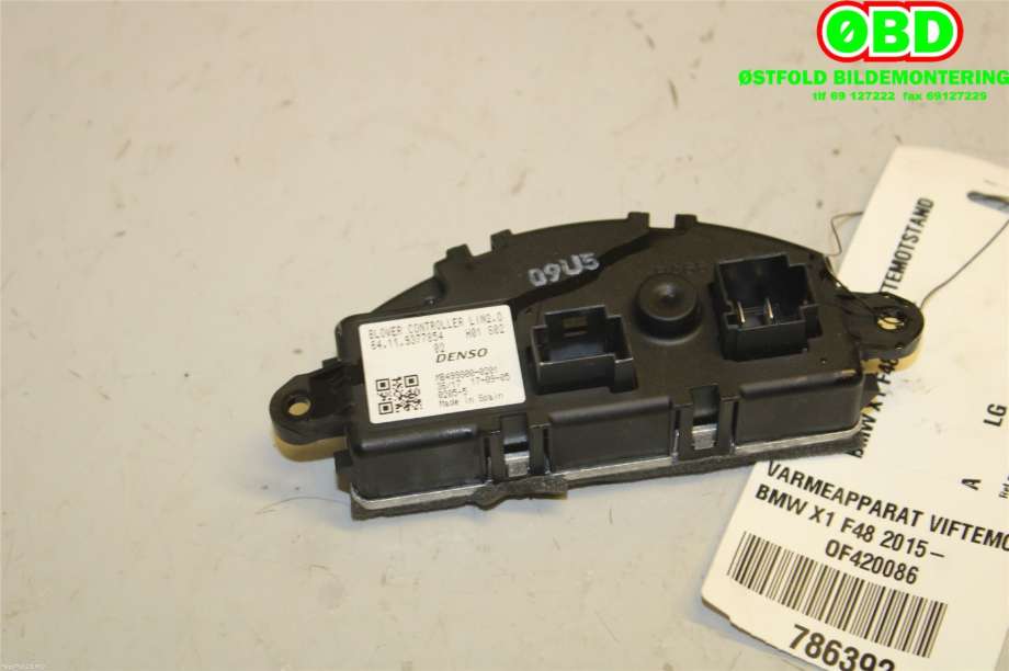 Varmeapparat motstand til BMW X1 2015-2022 (F48) (F48) (BMW|64117952061||64119377854)