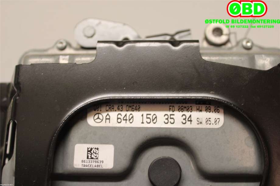 Styreenhet motor til Mercedes A-Klasse 2005-2012 (W169) (W169) (MERCEDES|A 640 150 35 34|A 640 900 20 00|6401503534)