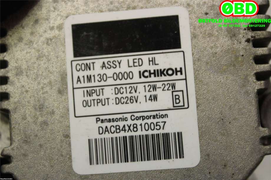 Styreenhet xenon/ballast til Nissan Leaf 2011-2017 (Type I)  (NISSAN||A1M1300000)