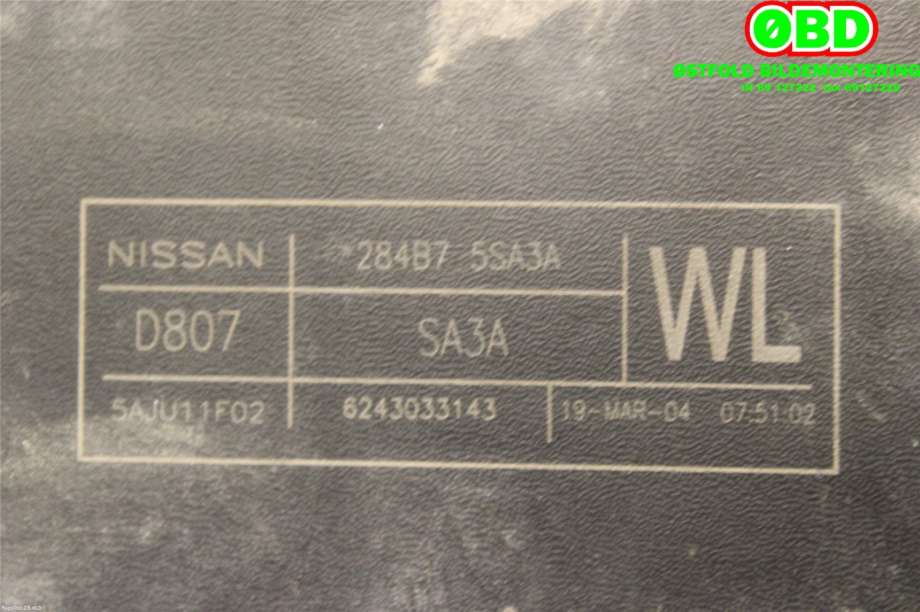 Sikringsboks til Nissan Leaf 2011-2017 (Type I)  (NISSAN|284B75SA3A|)