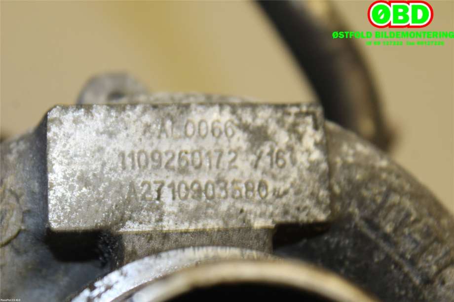 Turbo til Mercedes C-Klasse 2011-2014 (Fase 2) (W204) (W204) (MERCEDES|A 271 090 35 80||2710903580)