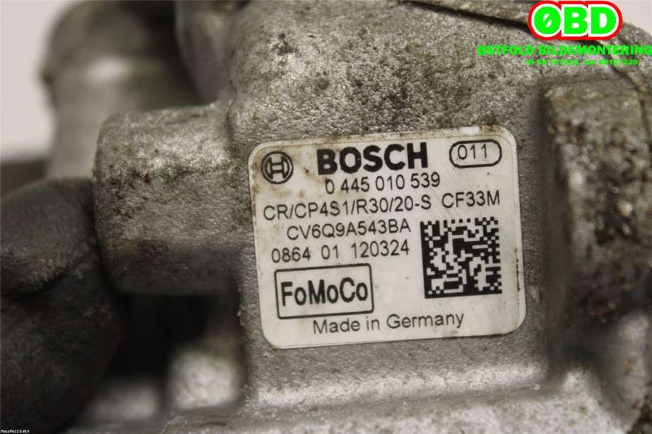 Dieselpumpe til Ford Fiesta 2008-2012 (Type VI, Fase 1) (FORD|1755941||CV6Q9A543BA)