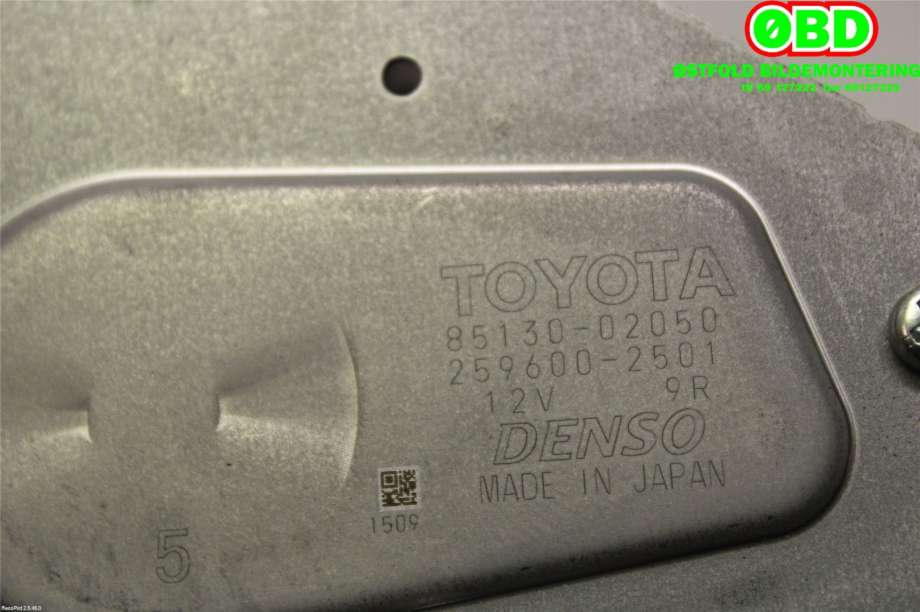 Viskermotor bakrute til Toyota Auris 2015-2019 (Type II, Fase 2)  (TOYOTA|8513002050|2596002501)