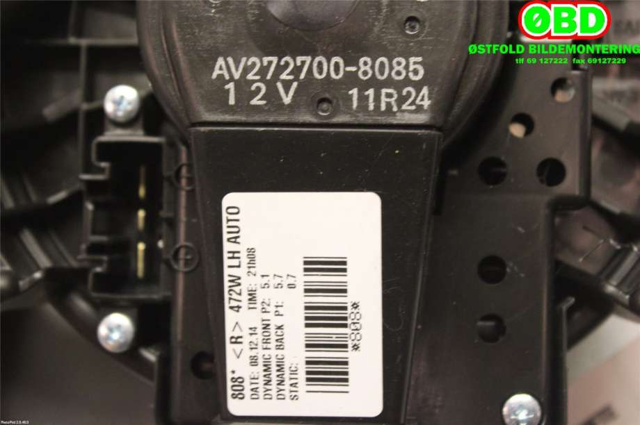 Varmeapparat motor til Toyota Auris 2015-2019 (Type II, Fase 2)  (TOYOTA|8710305060|2727008085|)