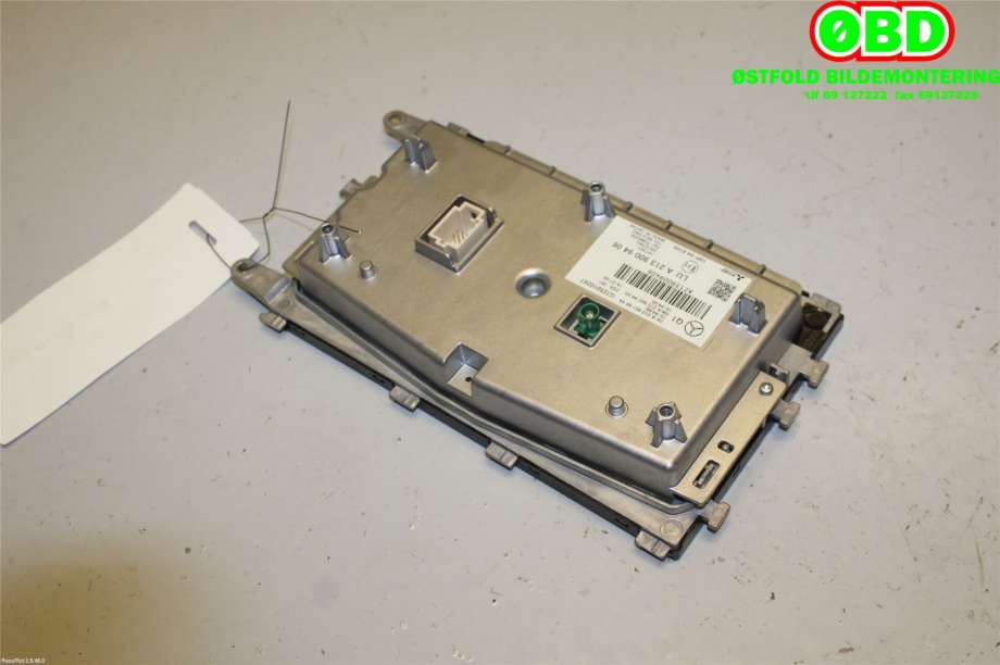 Instrument kjørecomputer til Mercedes E-Klasse 2016-2023 (W213) (W213) (MERCEDES|A 213 900 94 06|A 213 900 85 18|2139009406)
