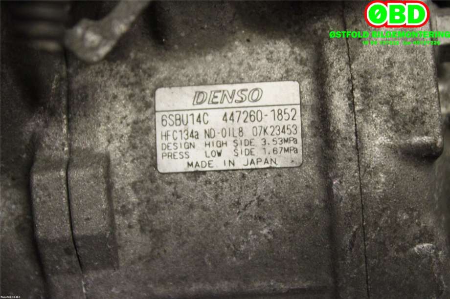 Aircondition kompressor til BMW 5-Serie 2003-2010 (E60/E61) (E60/E61) (BMW|64526983098|4472601852|)