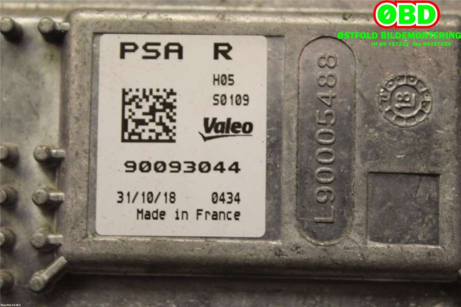 Styreenhet xenon/ballast til Peugeot 5008 2017-->> (Type II)  (PEUGEOT|16 168 792 80|90093044|)