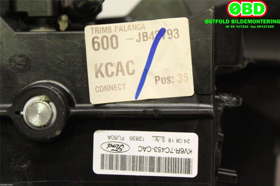 Girstang manuell til Ford Transit Connect 2018-->> Type II, Fase 2  (FORD|2587005||KV6R7C453CAC)