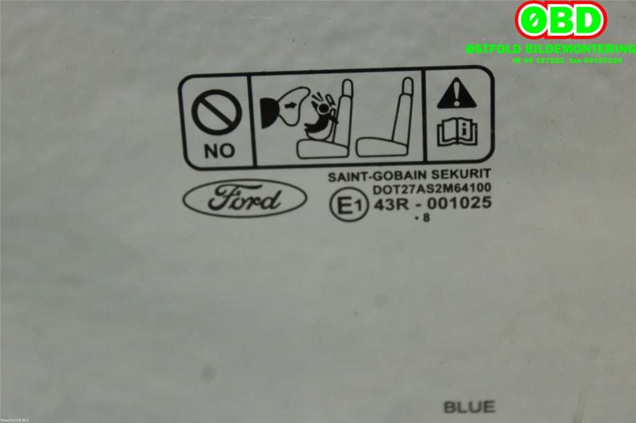 Siderute venstre foran til Ford S-Max 2006-2010 (Type I, Fase 1)  (FORD|1507851|)