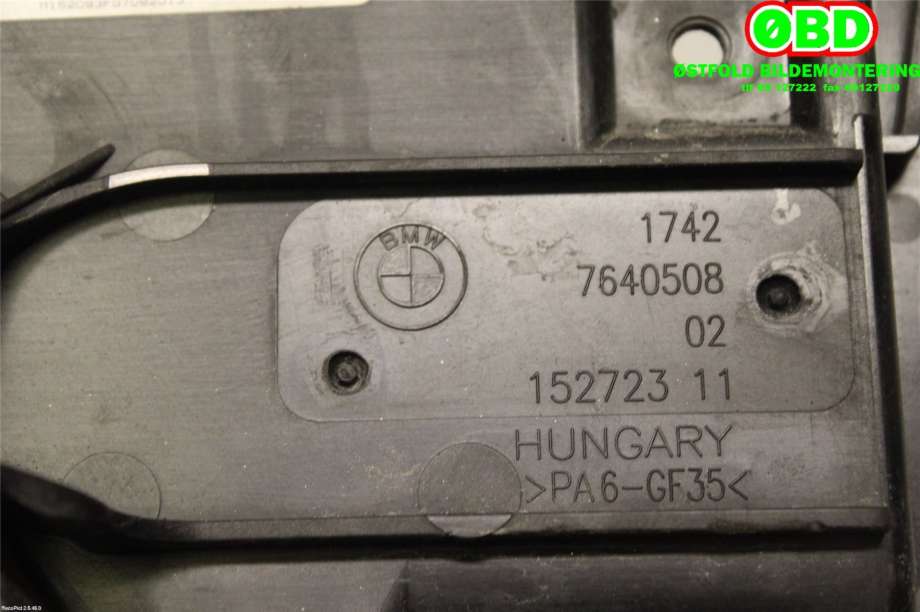 Kjølevifte til BMW 1-Serie 2011-2015 (Fase 1) (F20/F21) (F20/F21) (BMW|17 42 7 640 508||17427640508)