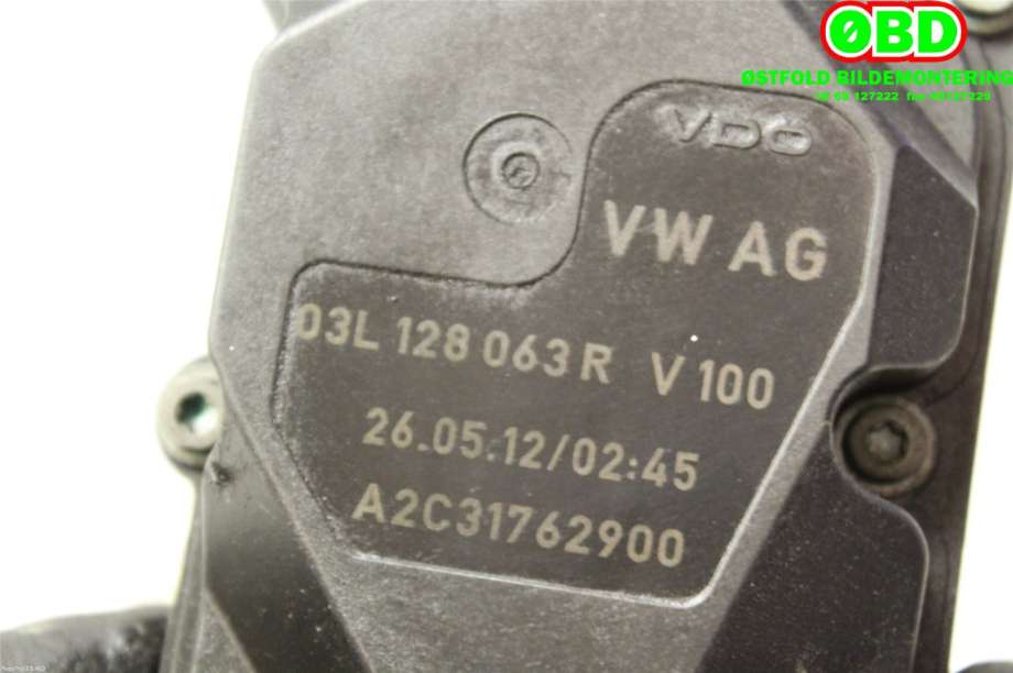 Spjeldhus til Audi A4 2007-2014 (Type IV) (B8) (B8) (AUDI|03L 128 063 R|03L 128 063 T|03L128063R)