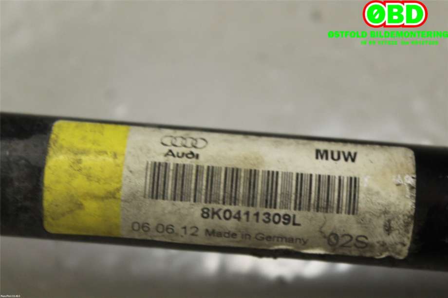 Stabilisatorstag foran til Audi A4 2007-2014 (Type IV) (B8) (B8) (AUDI|8K0 411 309 L||8K0411309L)