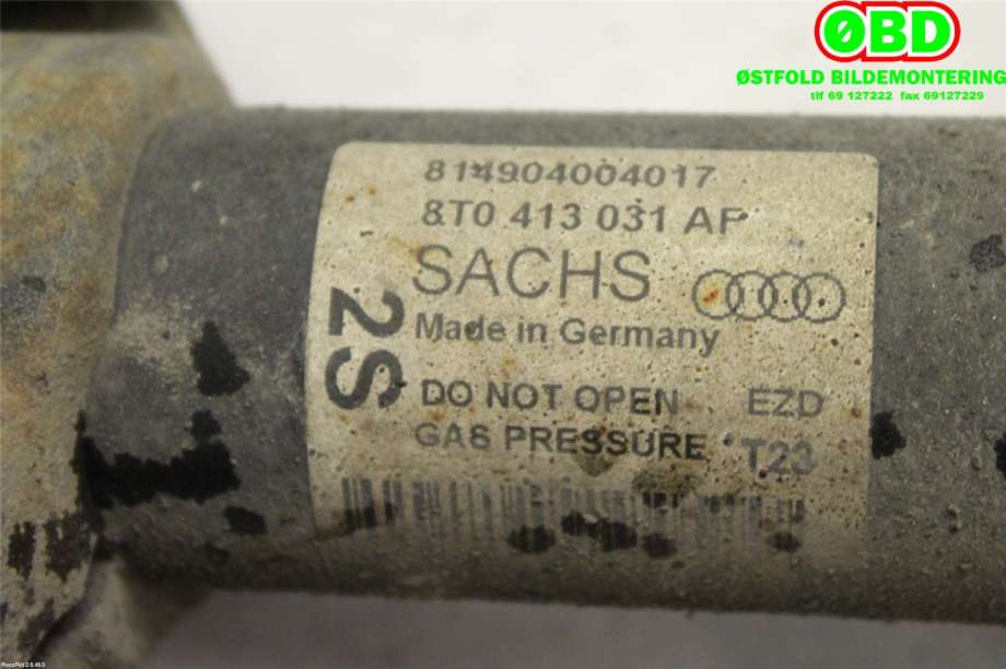 Fjærbein høyre foran til Audi A4 2007-2014 (Type IV) (B8) (B8) (AUDI|8T0 413 031 AF||8T0413031AP)