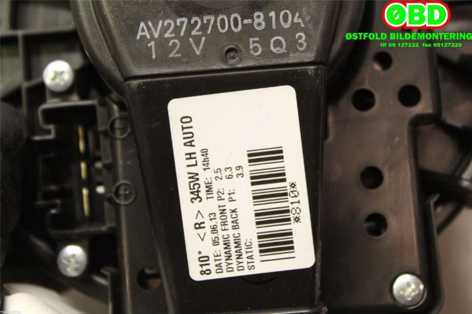 Varmeapparat motor til Toyota Avensis 2009-2015 (Type III, Fase 1)  (TOYOTA|8710302150|2727008104|)