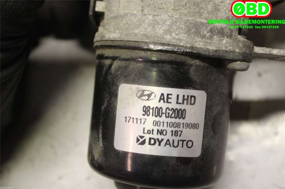 Viskermotor frontrute til Hyundai Ioniq Electric 2016-2019 (Fase 1)  (HYUNDAI|98110 G2000||98100G2000)