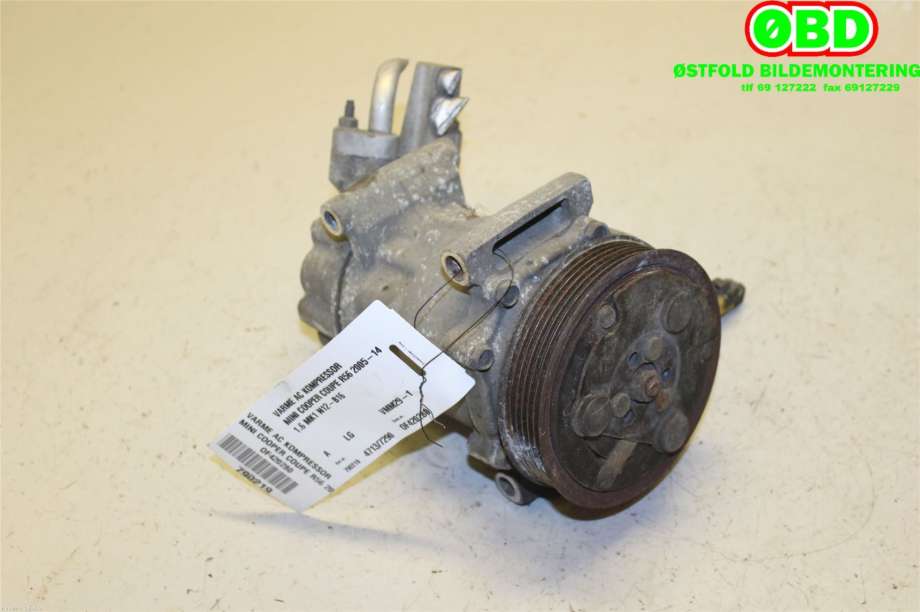 Aircondition kompressor til Mini One/Cooper 2007-2014 (R55-57) (R55-57) (MINI|64 52 2 758 433||2758433)