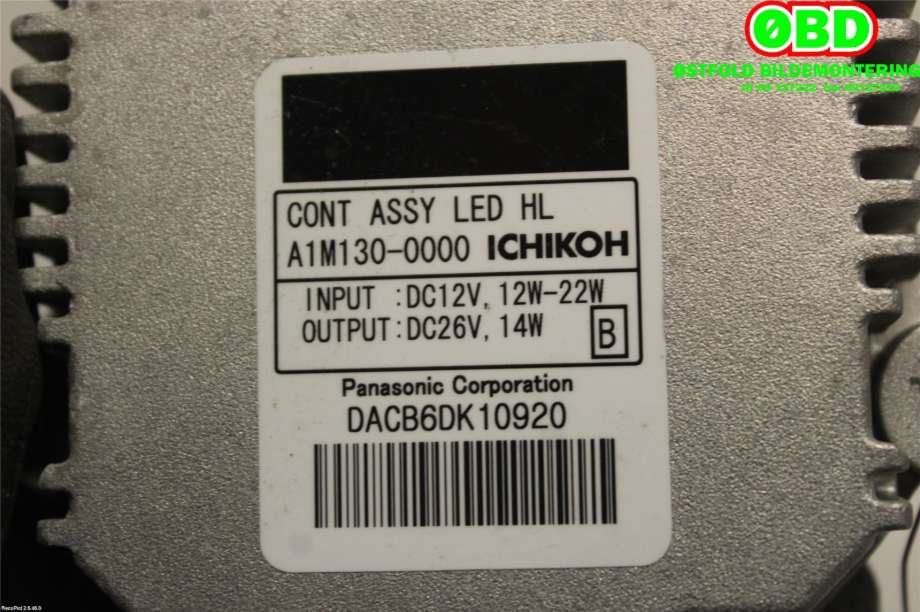 Styreenhet xenon/ballast til Nissan Leaf 2011-2017 (Type I)  (NISSAN||A1M1300000)