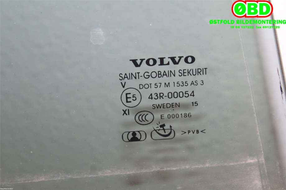 Siderute høyre bak til Volvo XC70 2014-2016 (Type II, Fase 2)  (VOLVO|31218000|)